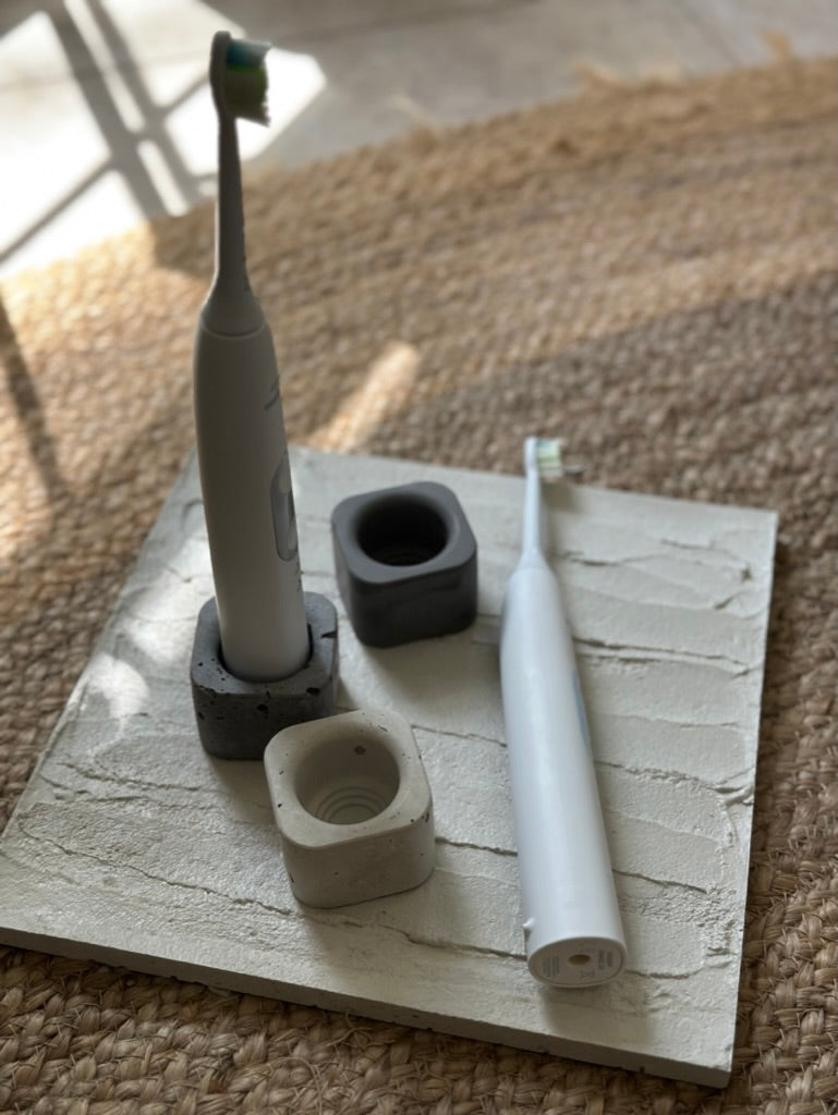 Concrete Toothbrush Holder Set