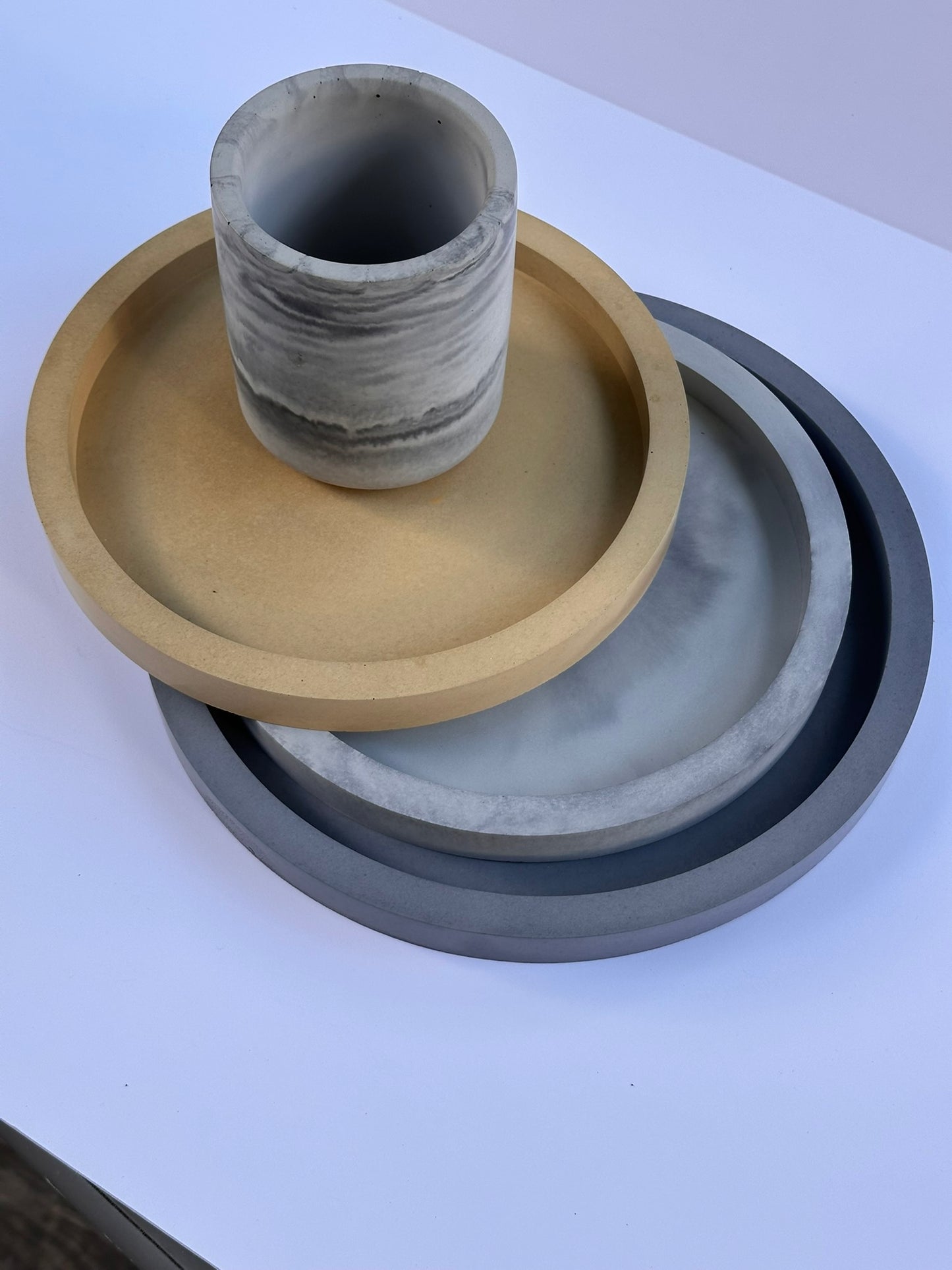 Decorative Concrete Jewelry Plate