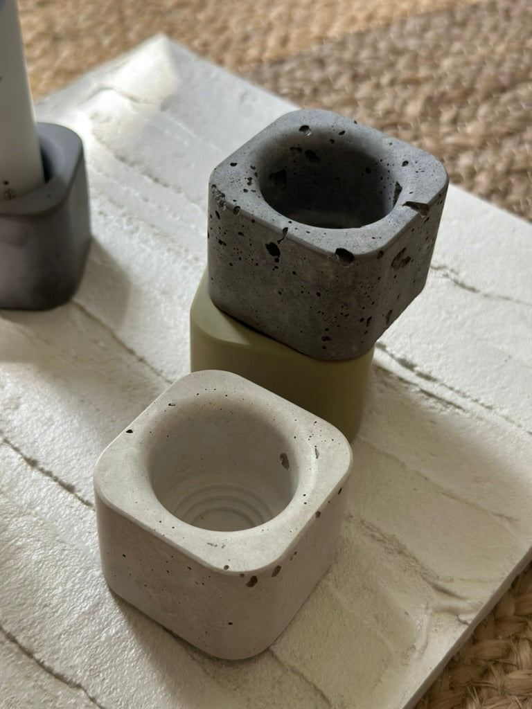 Concrete Toothbrush Holder Set