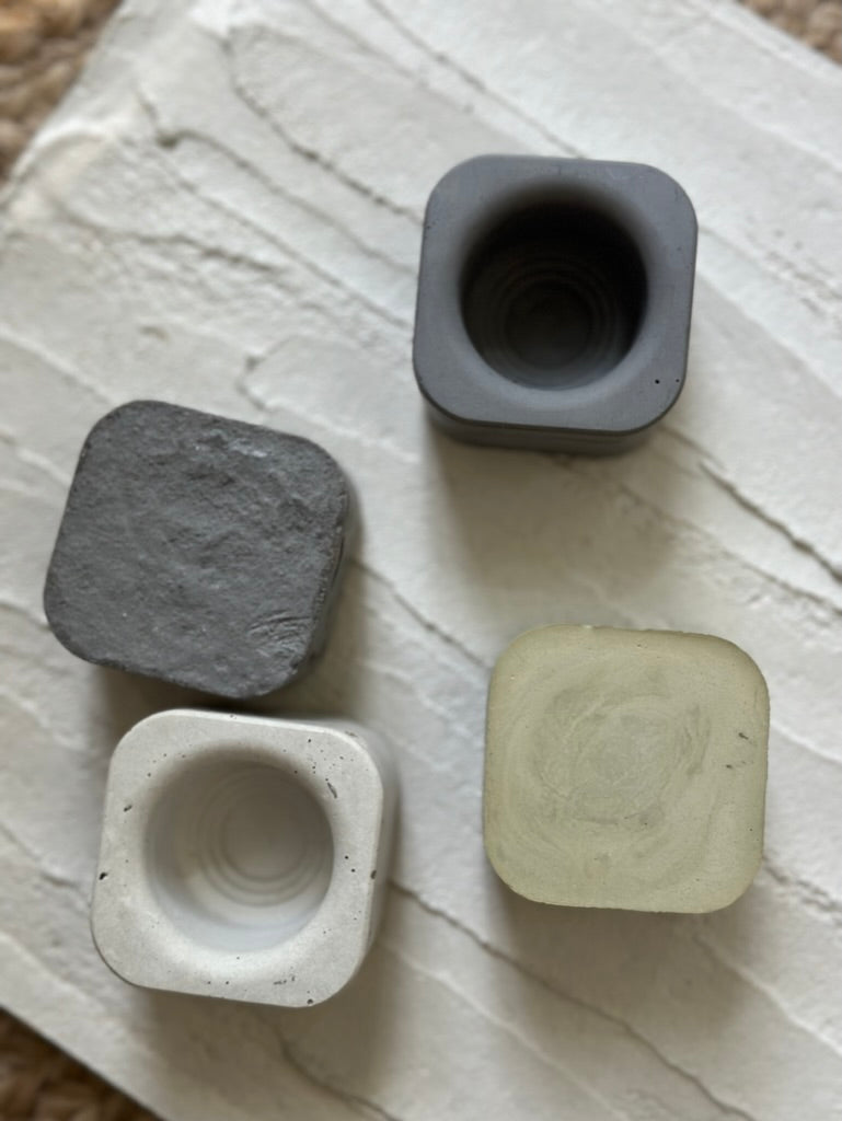 Concrete Toothbrush Holder Set