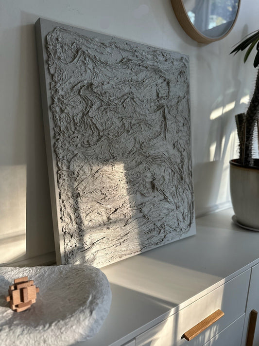 Papier Mache Abstract Art Work