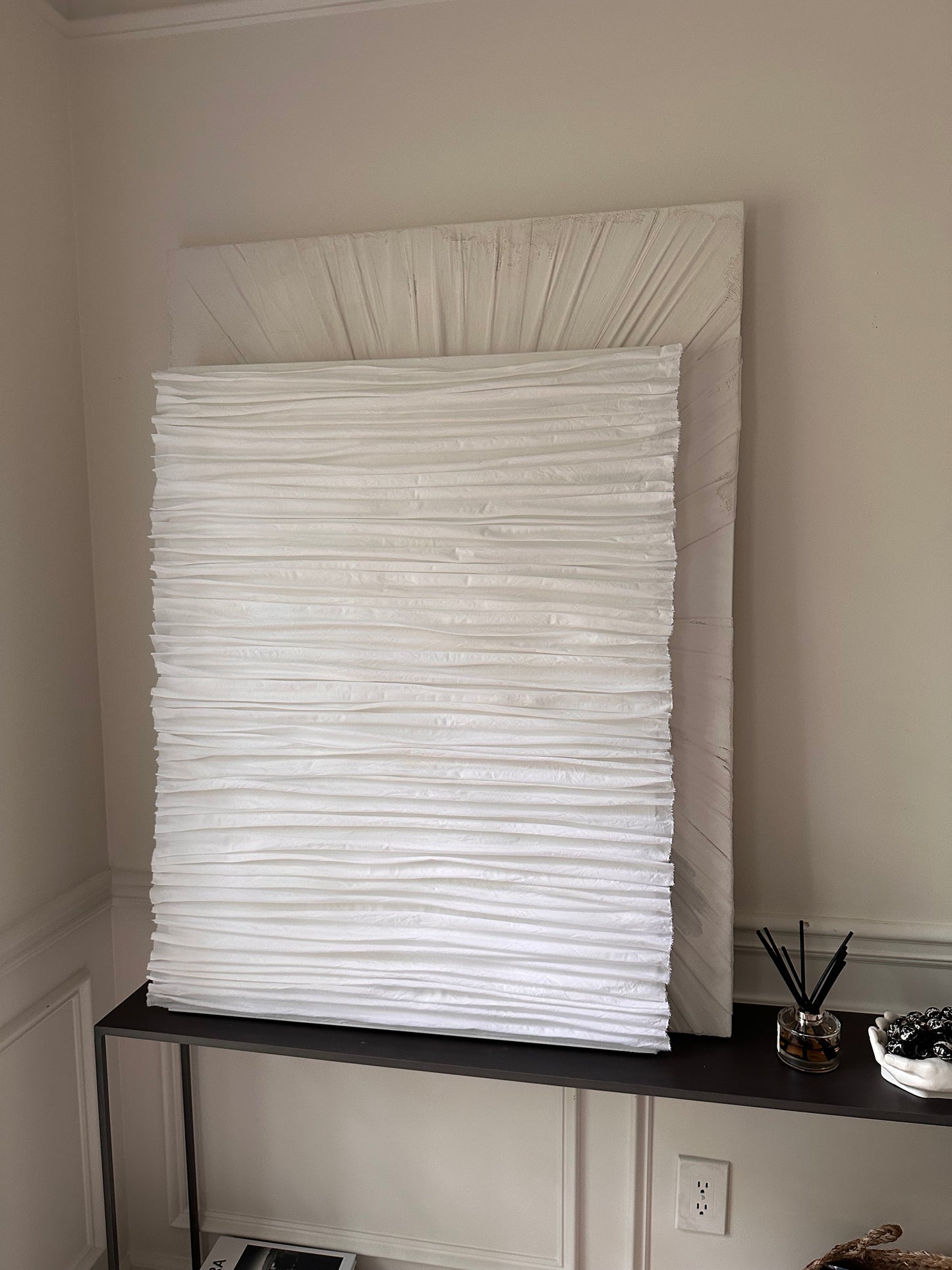 3D Horizontal lines Minimalist Modern Fabric Home Wall Art