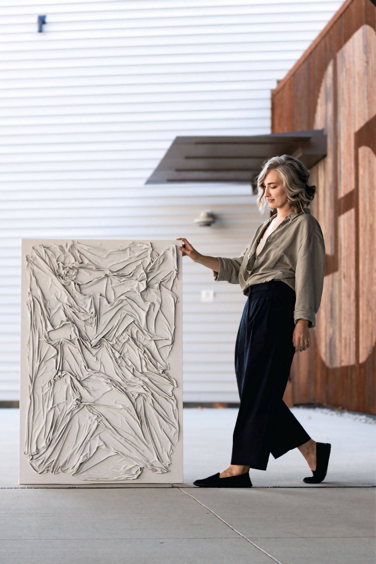 White Rocks, Structured Abstract Wall Art