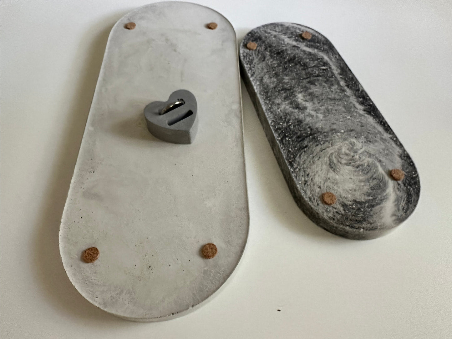 Terrazzo Concrete Vanity Tray Set: Modern Minimalist Home Decor