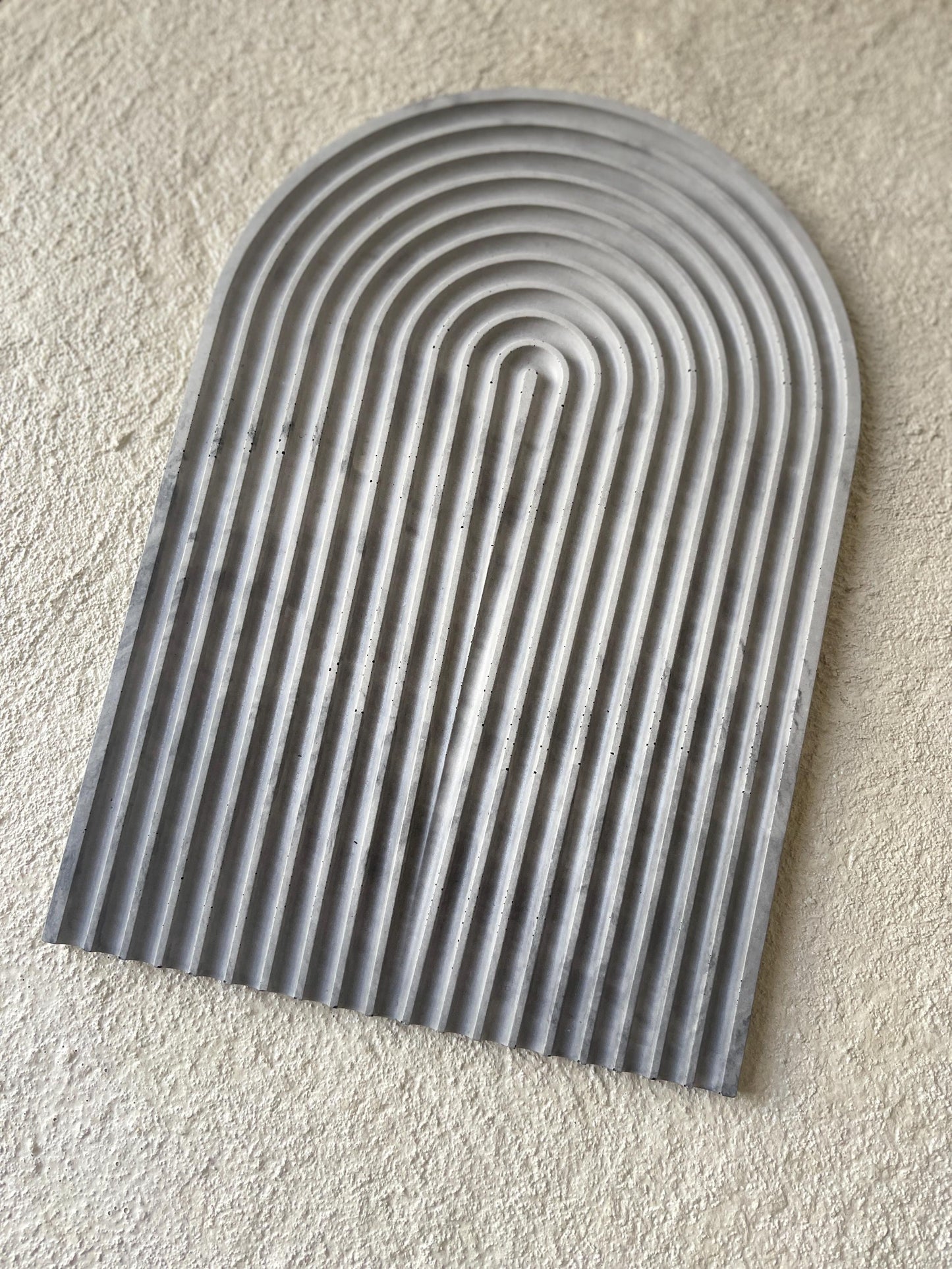 Concrete Arch Tray: Modern Jewelry & Incense Holder