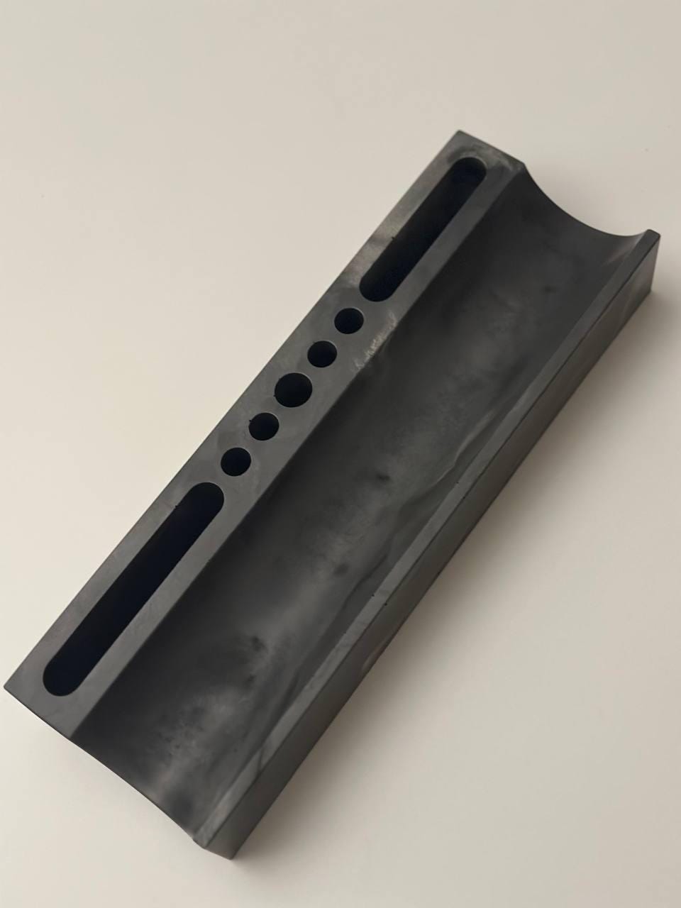 Concrete Desk Organizer: Modern Minimalist Office Decor, Pen & Phone Holder