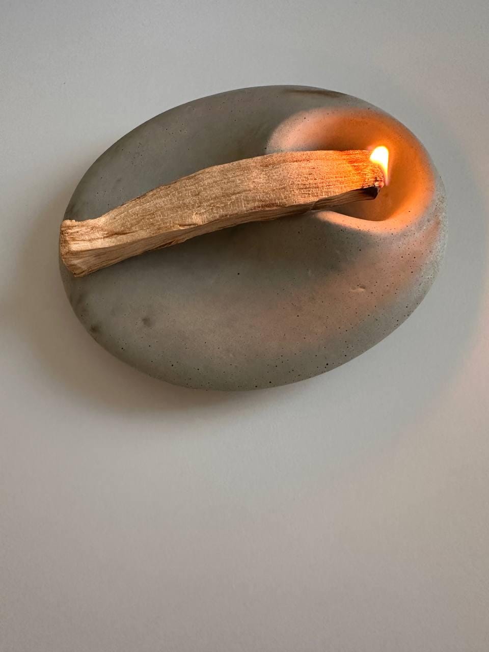 Concrete Palo Santo & Incense Burner: Modern Meditation Decor