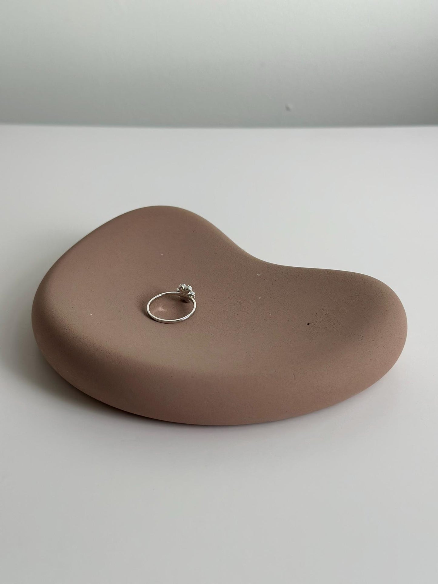 Handmade Concrete Trinket Tray: Scandinavian Jewelry Holder, Soap Dish