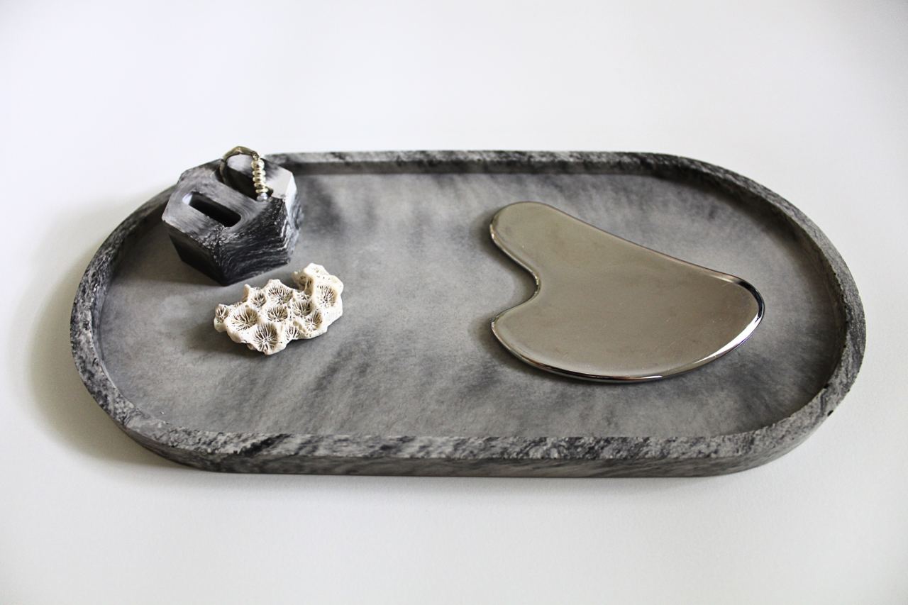 Concrete Organizer & Burning Tray for Incenses