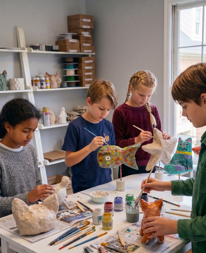 Papier-Mâché Sculpture Workshop for Kids