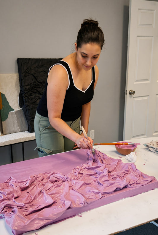 Textured Fabric Wall Art Masterclass: Create Your Custom Sculptural Canvas