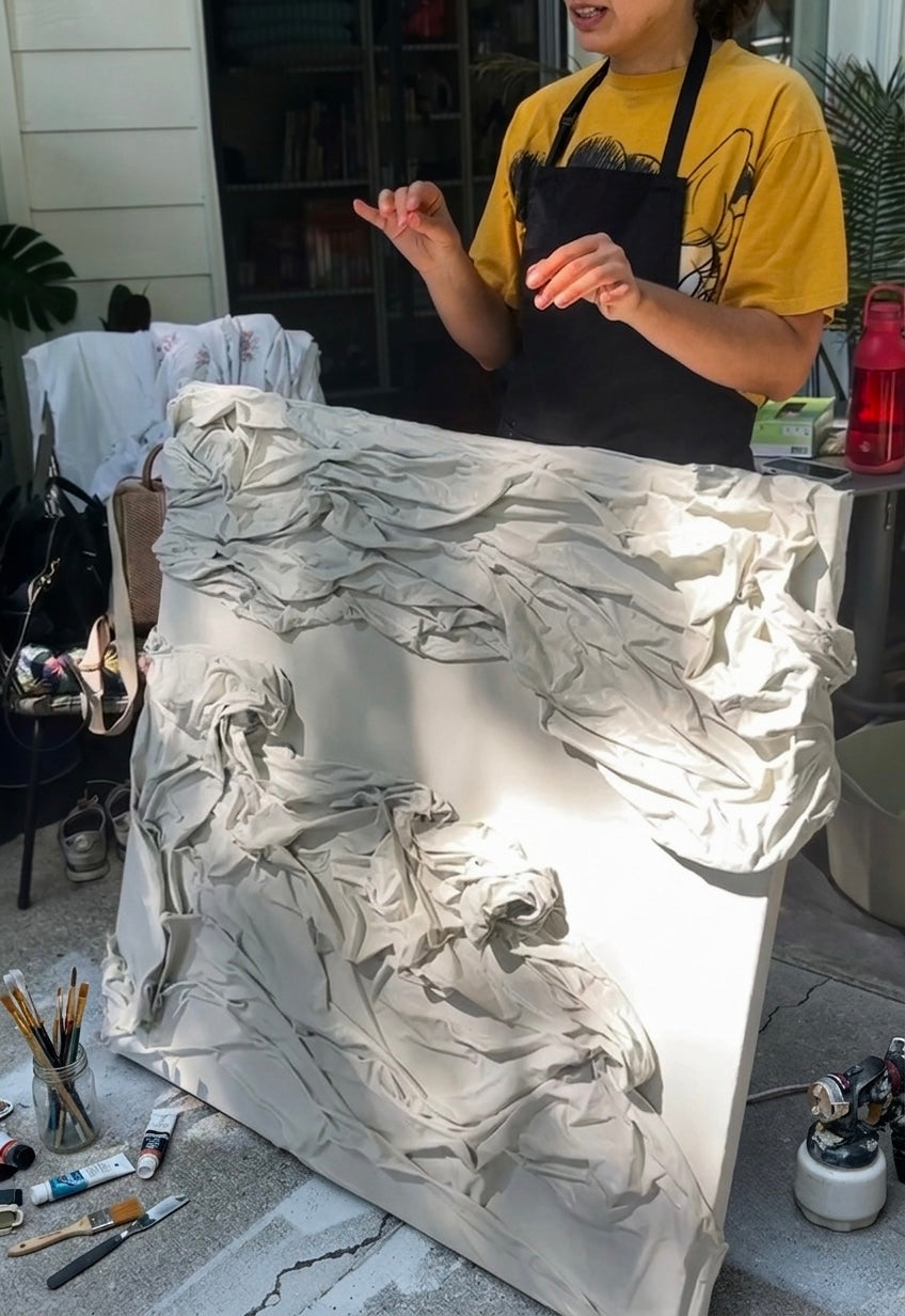 Fabric Fold Wall Art Workshop — Create Your Own Sculptural Artwork