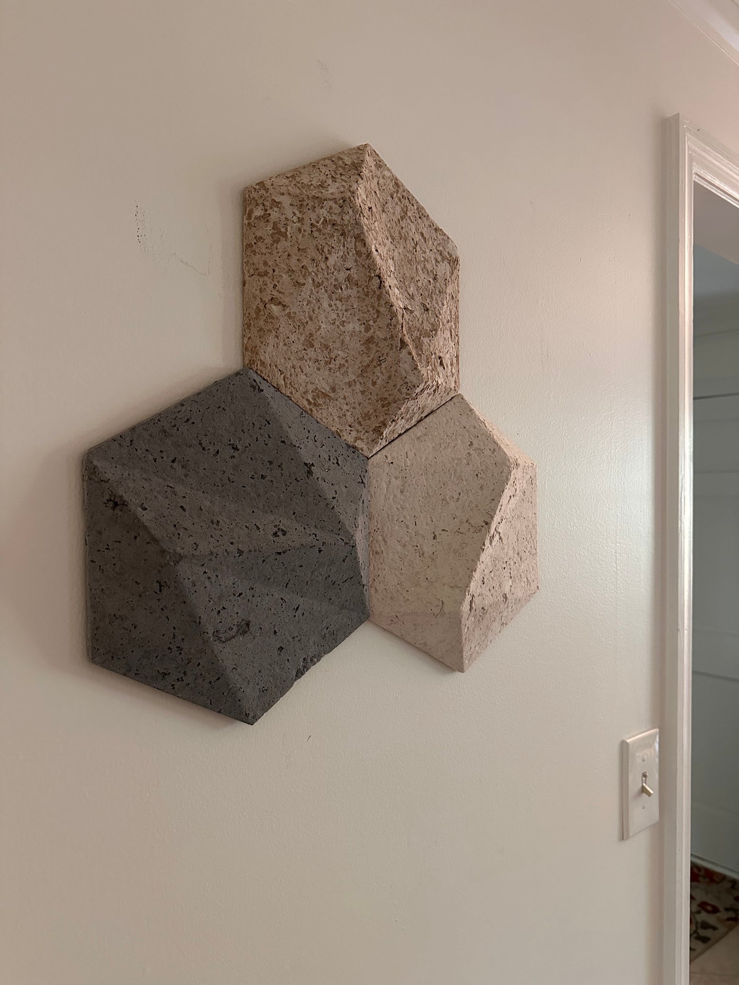 Textured Fabric Wall Art: 3D Abstract White Sculpture, Modern Home Decor