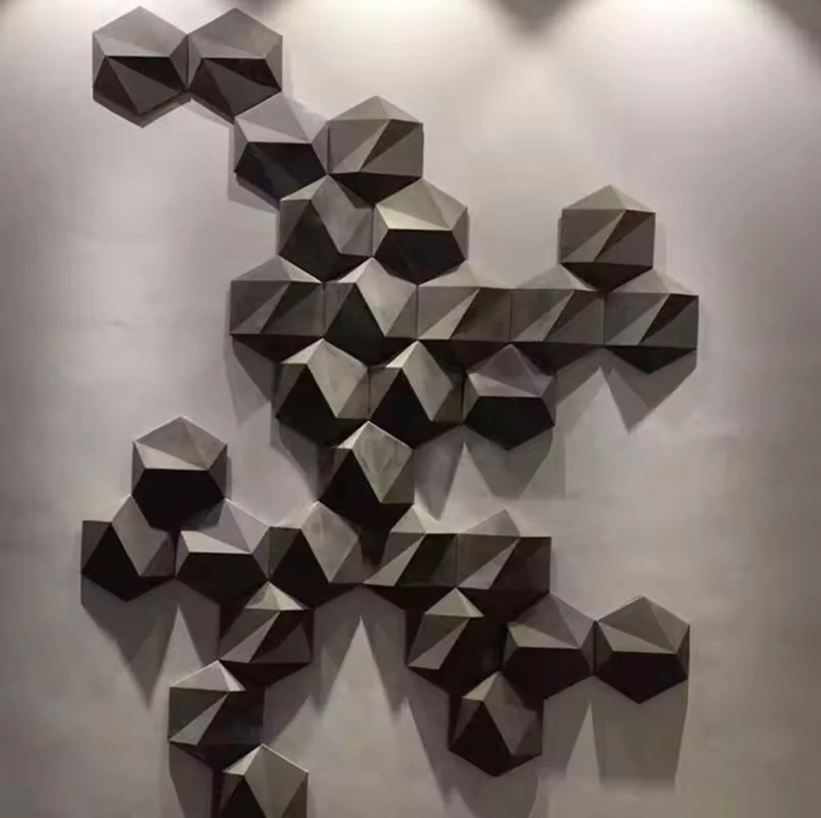 Textured Fabric Wall Art: 3D Abstract White Sculpture, Modern Home Decor