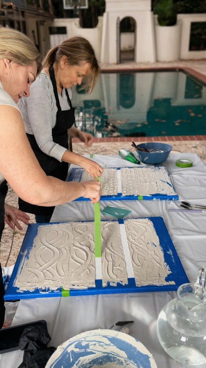 Textured Plaster Art Workshop : A Wabi-Sabi Art Experience