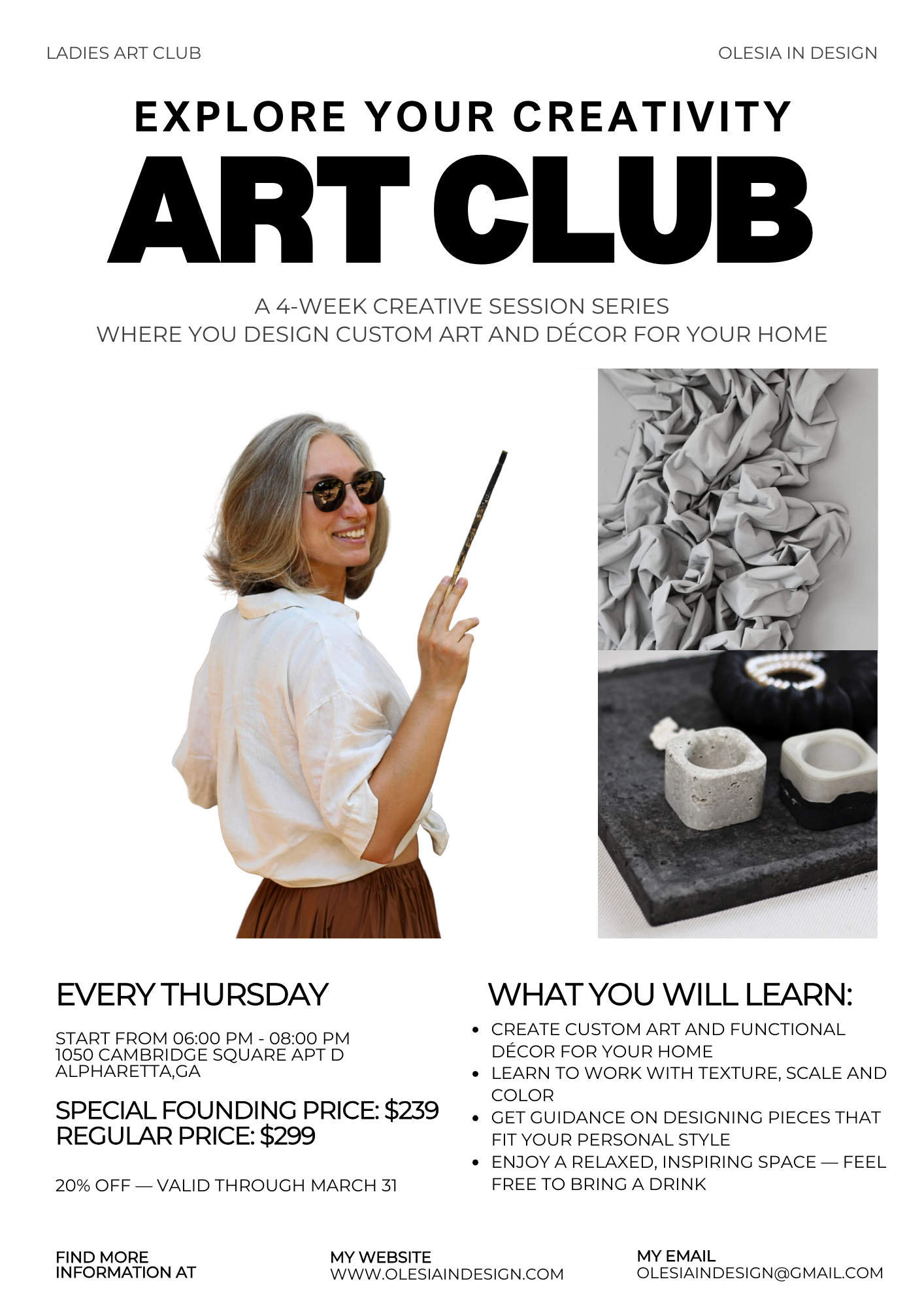 Ladies Art Club : 4-Week Creative Workshop