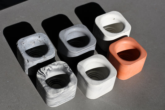 Concrete Toothbrush Holder Set