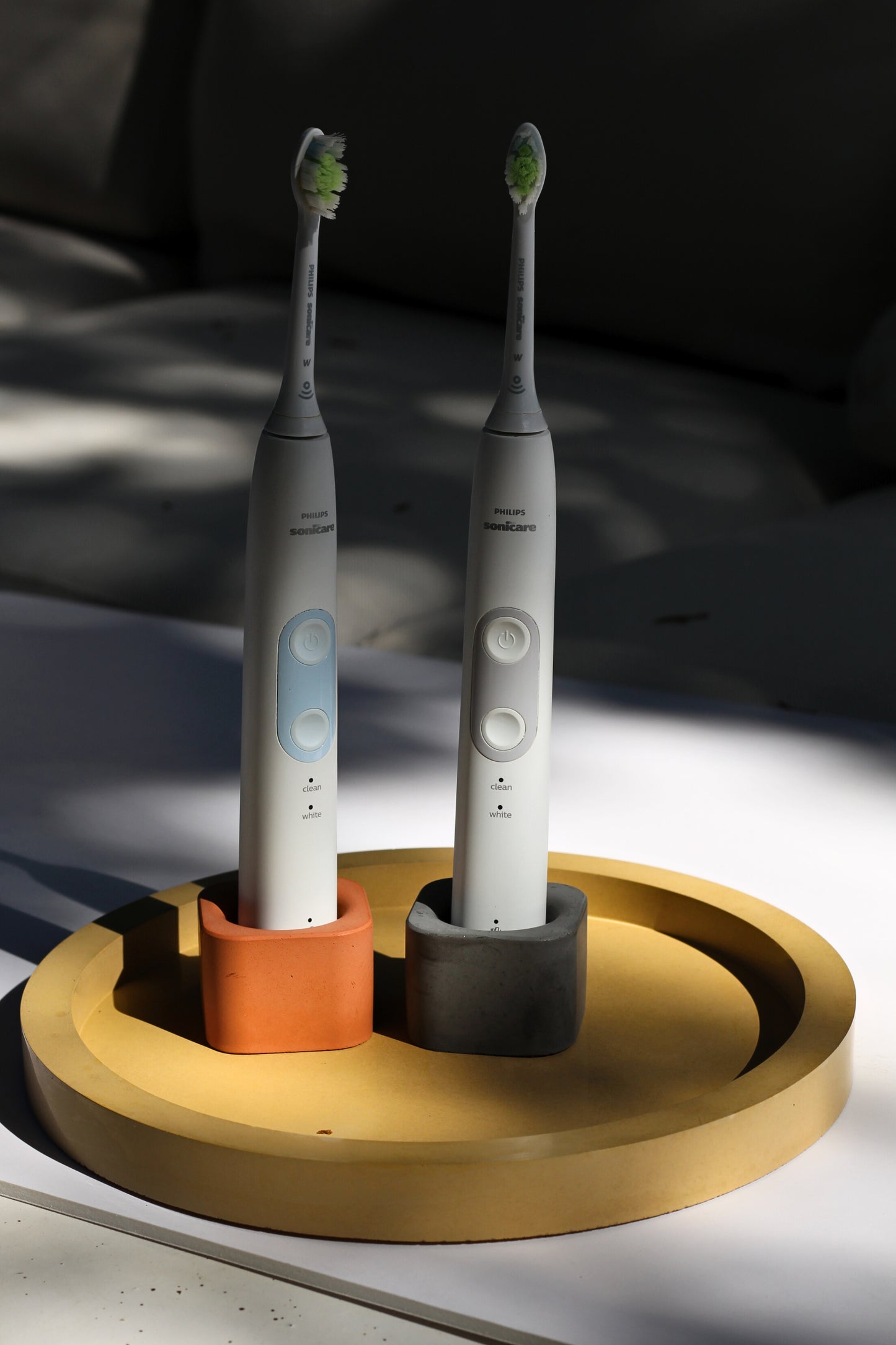 Concrete Toothbrush Holder Set