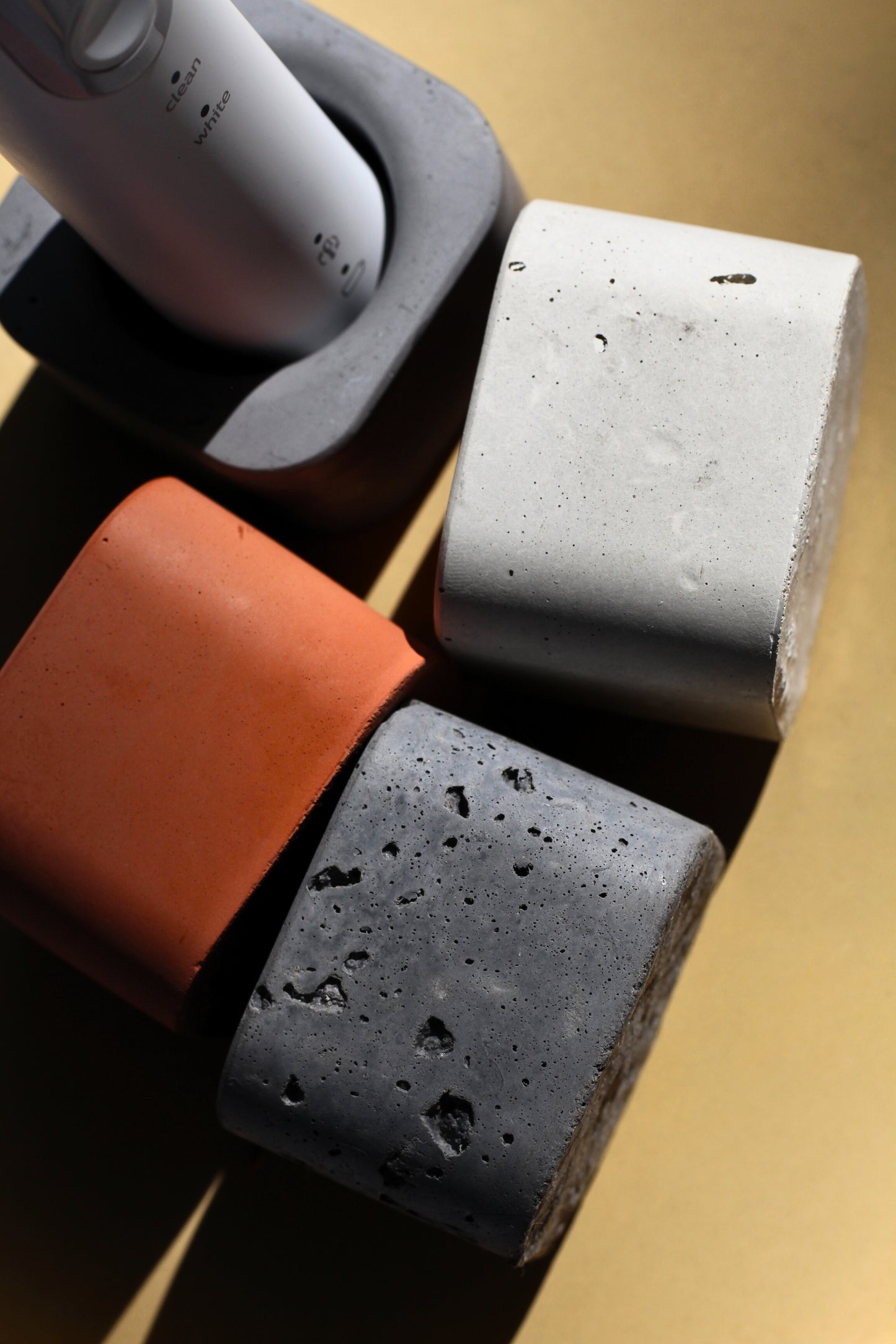 Concrete Toothbrush Holder Set