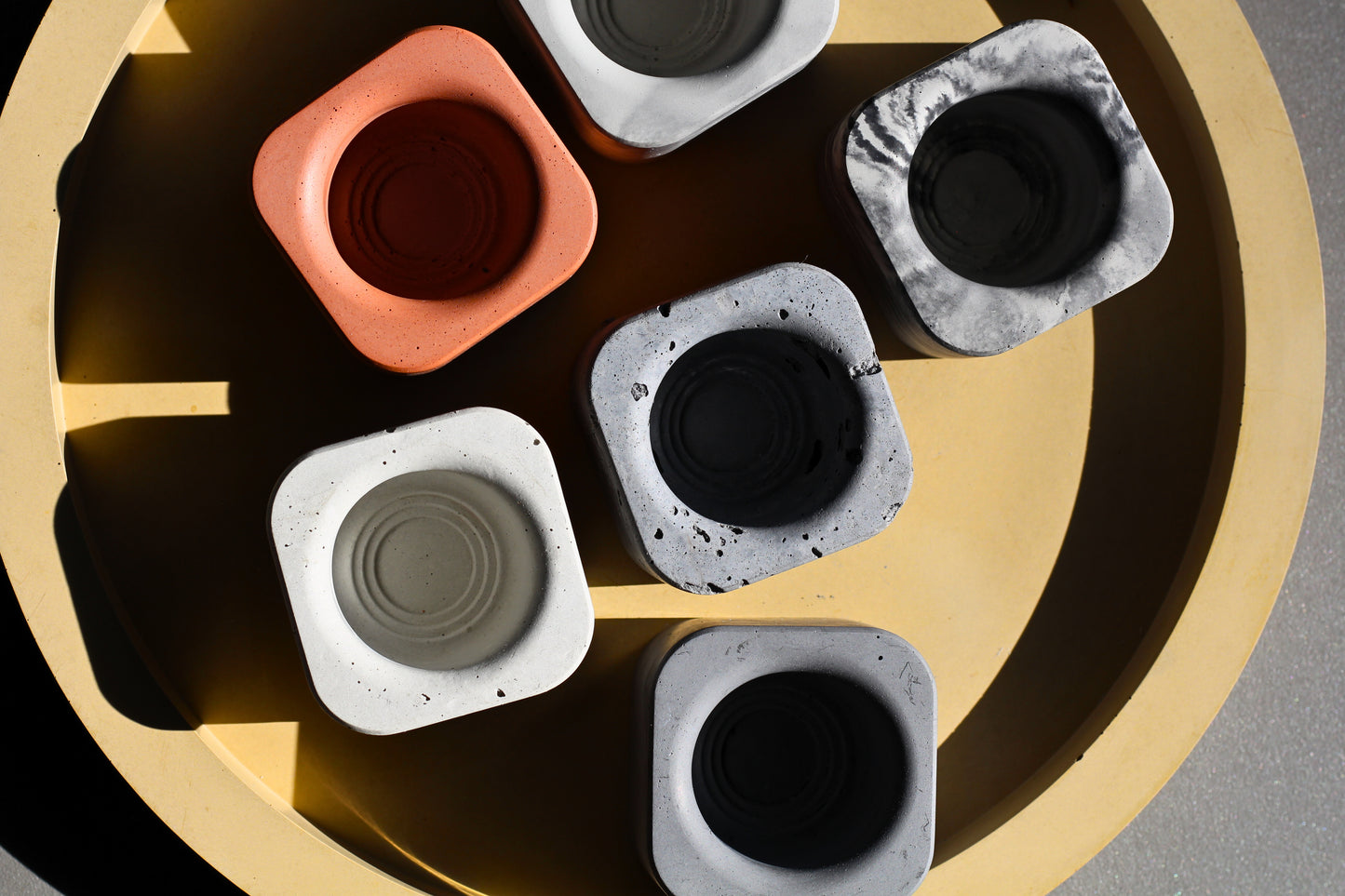 Concrete Toothbrush Holder Set