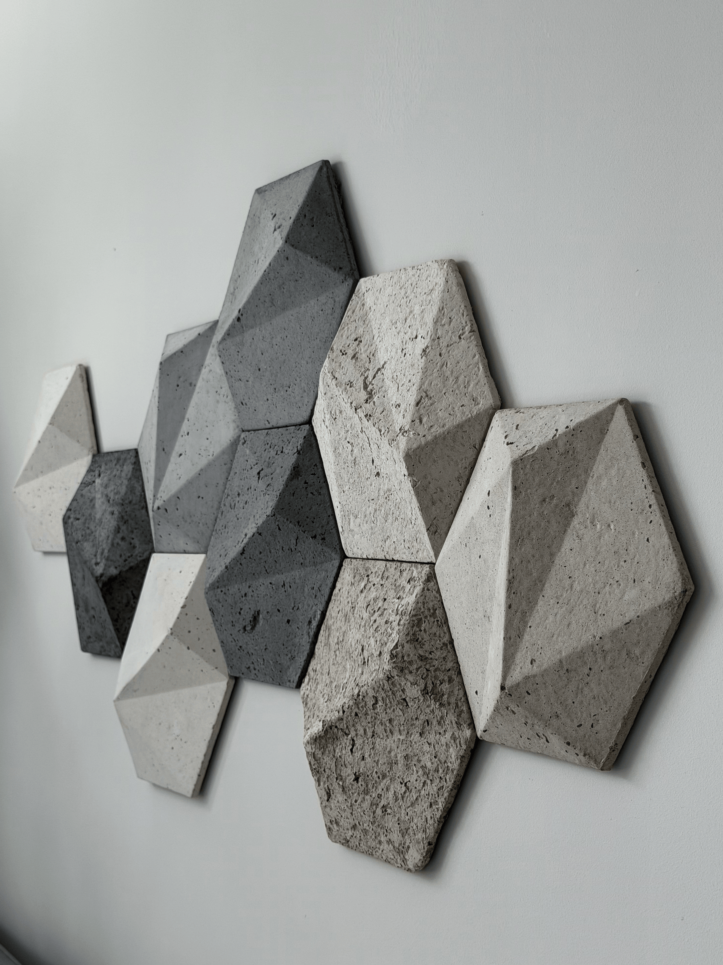 3D Wall Tiles, Handmade Wabi Sabi Wall Decor, Modular Gypsum Wall Panels, Organic Modern Wall Art, Textured Sculptural Wall Sculpture