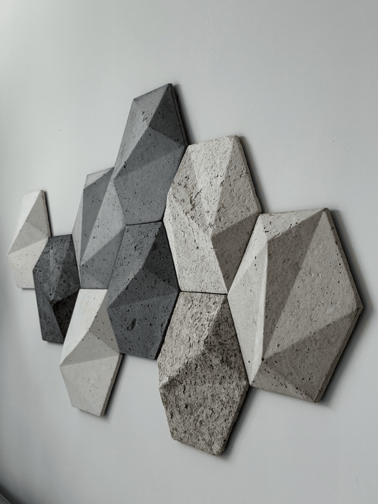 3D Wall Tiles, Handmade Wabi Sabi Wall Decor, Modular Gypsum Wall Panels, Organic Modern Wall Art, Textured Sculptural Wall Sculpture