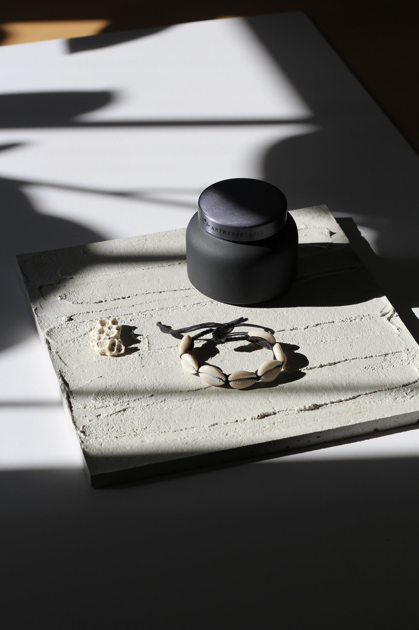 Handmade Concrete Tray: Modern Jewelry & Candle Holder, Lava Style