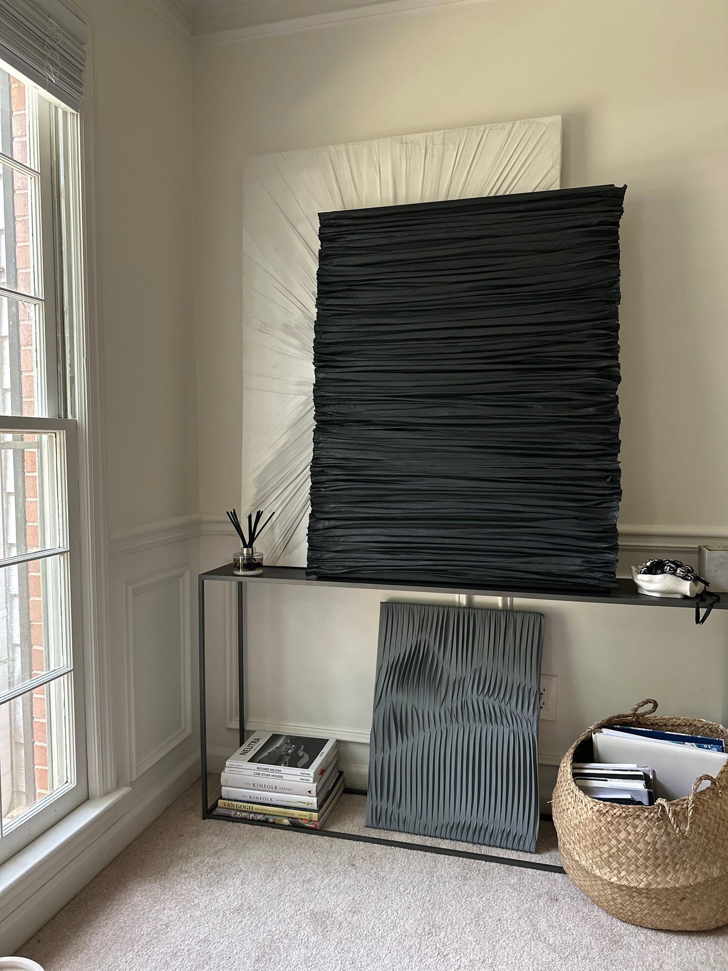3D Horizontal lines Minimalist Modern Fabric Home Wall Art