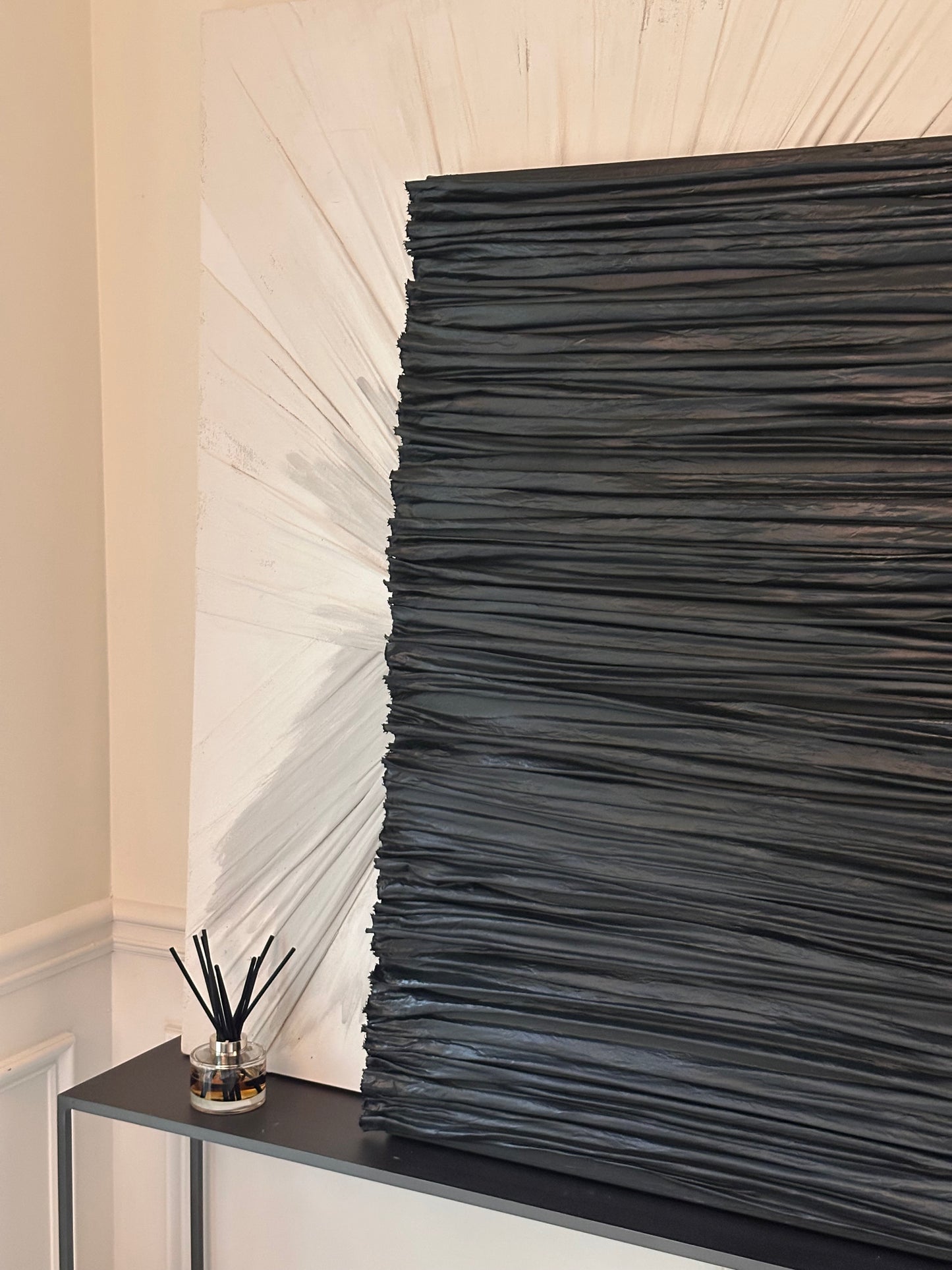 3D Horizontal lines Minimalist Modern Fabric Home Wall Art