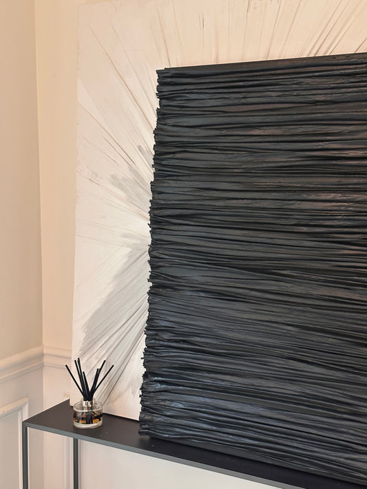 3D Horizontal lines Minimalist Modern Fabric Home Wall Art