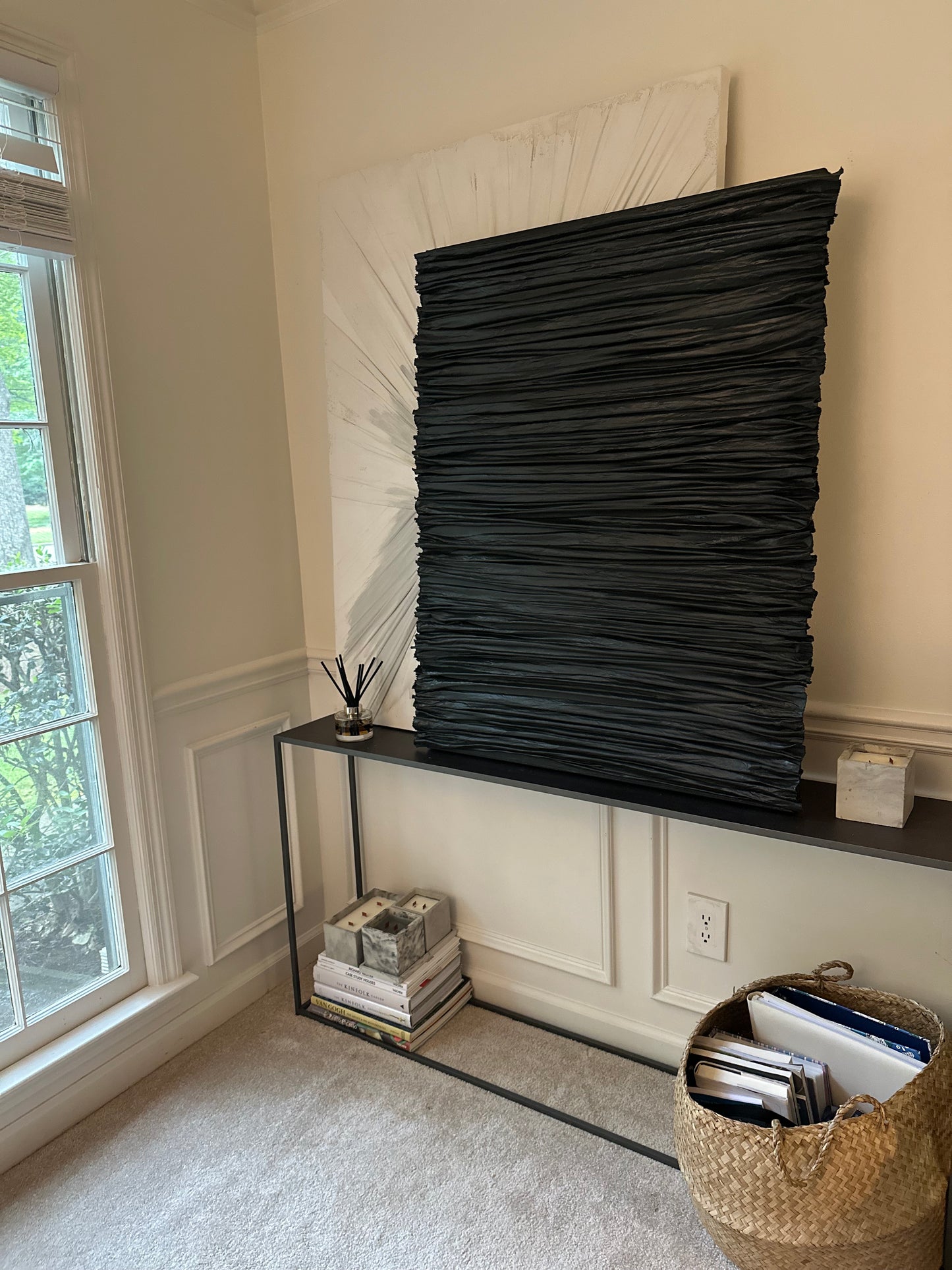 3D Horizontal lines Minimalist Modern Fabric Home Wall Art