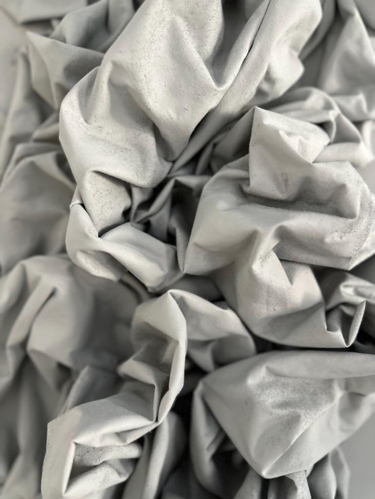 3D Fabric Wall Sculpture: Textured Abstract Canvas Art